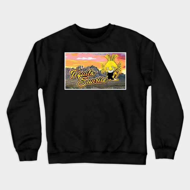 Tequila Sunrise Crewneck Sweatshirt by Tha_High_Society